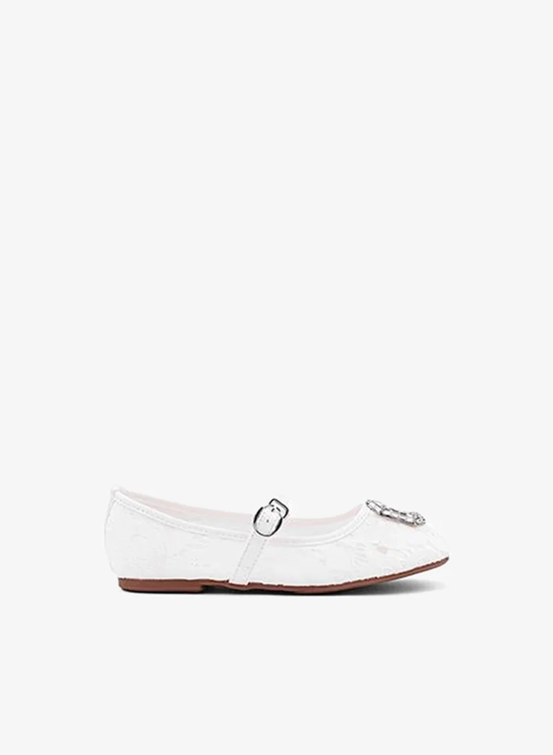 Cuple Girls Embellished Mary Jane Flats