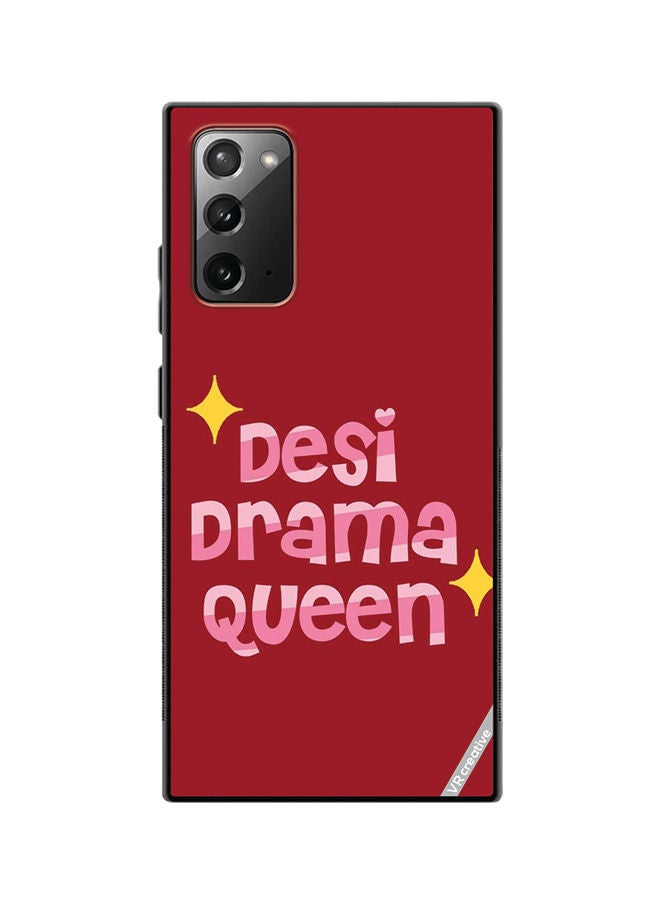 VR CREATIVE Protective Case Cover For Samsung Galaxy Note20 5G Desi Drama Queen Design Multicolour - Image 1