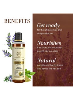 Khadi Natural Rosemary & Henna Hair Oil, Natural Oil For Thick & Voluminous Hair Oil For Controlling Hair Fall & Premature Greying, Paraben & Mineral Oil Free, Suitable For All Hair Types, 210Ml  - Image 1