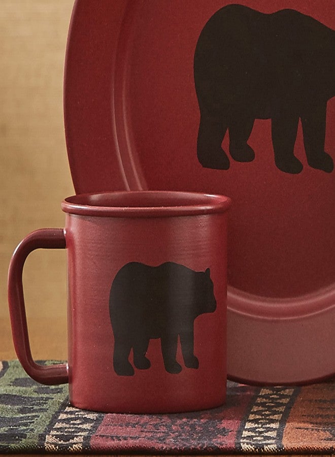 Park Designs Linville Enamel Bear 4 Piece Mug Set 16 oz - Image 2