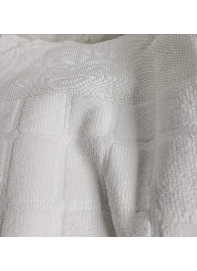 REBENUO Ihram clothes for children for Hajj and Umrah - 2 white towels - 100% natural healthy combed cotton towels, weight 600 grams  - Image 5