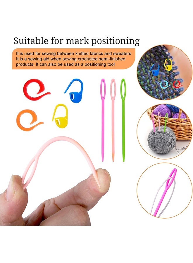 GD 45 Pcs Crochet Hooks Set with 9 Ring for Finger - Adjustable Crochet Tension Ring with Transparent Case Yarn Rings for Crocheting Knitting, Measure Tape Beginners Crochet Hook Set for Crochet Art, DIY Crafting - Image 3