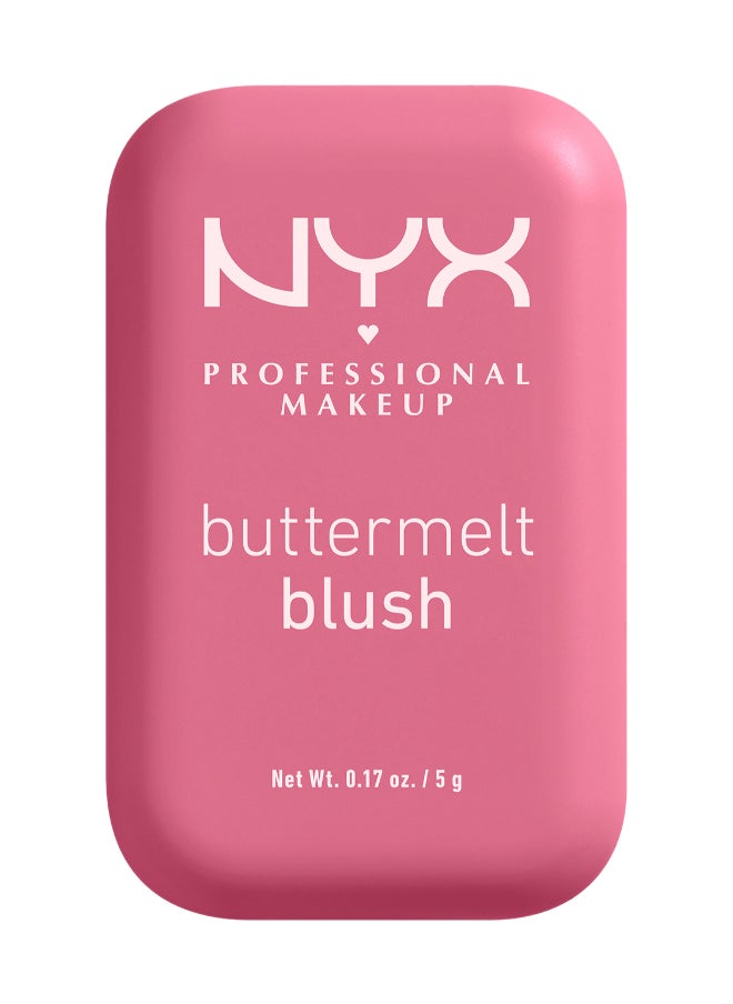 NYX PROFESSIONAL MAKEUP - Buttermelt Blush, Powder Blush, Up To 12 H Wear, Fade & Transfer Resistant, For The Butta - Image 1