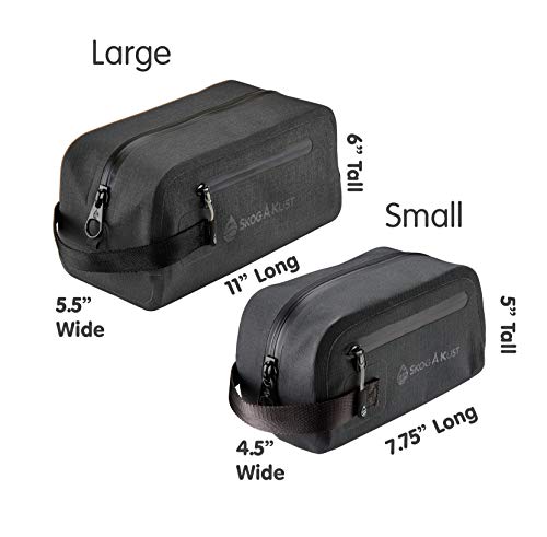 Skog Ã… Kust Skog Kust DoppSk Waterproof LeakProof Travel Toiletry Bag Small Black - Image 3