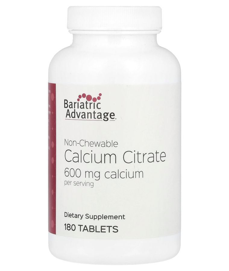 Bariatric Advantage Non-Chewable Calcium Citrate 180 Tablets