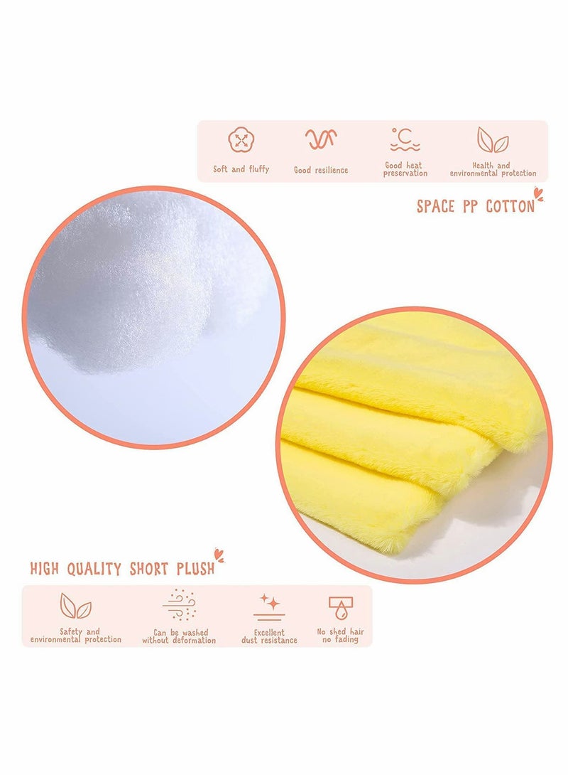 Zikra Duck Stuffed Animal Toy Yellow Soft Plush for Kids Girls DIY Hugglable with Cute Hat and Costume Best Gifts - Image 4