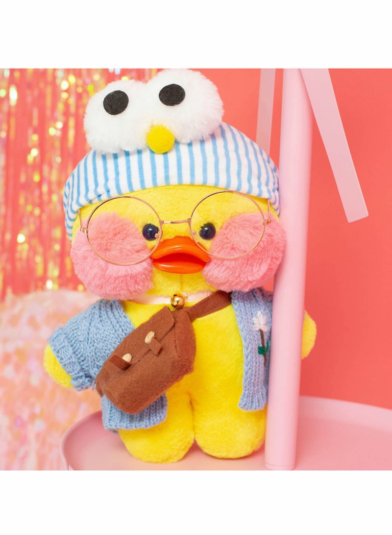 Zikra Duck Stuffed Animal Toy Yellow Soft Plush for Kids Girls DIY Hugglable with Cute Hat and Costume Best Gifts - Image 2
