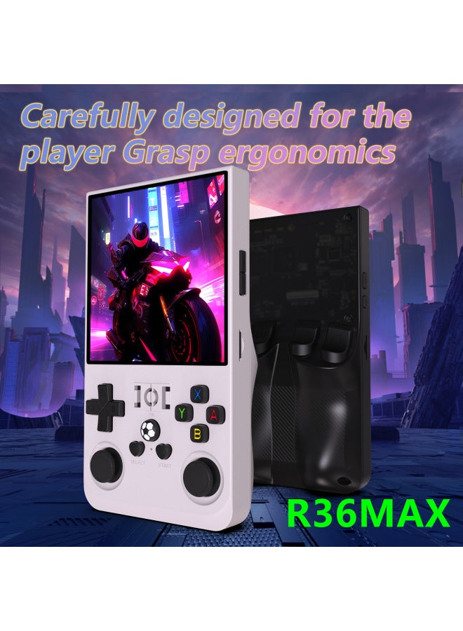 R36MAX Open Source Handheld Game Machine GBA Arcade Classic FC Arcade Portable PSP Playable God Of War-Product's Colour:Cardless Version-Model:R36max【white】 - Image 3
