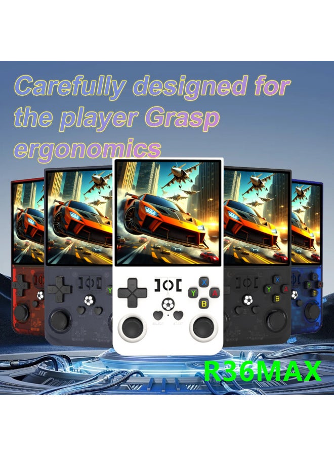 R36MAX Open Source Handheld Game Machine GBA Arcade Classic FC Arcade Portable PSP Playable God Of War-Product's Colour:Cardless Version-Model:R36max【white】 - Image 2
