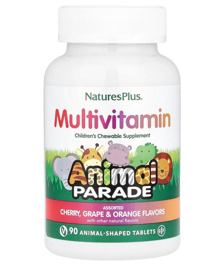 Animal Parade® Children's Chewable Multivitamin Cherry Grape & Orange 90 Animal-Shaped Tablets