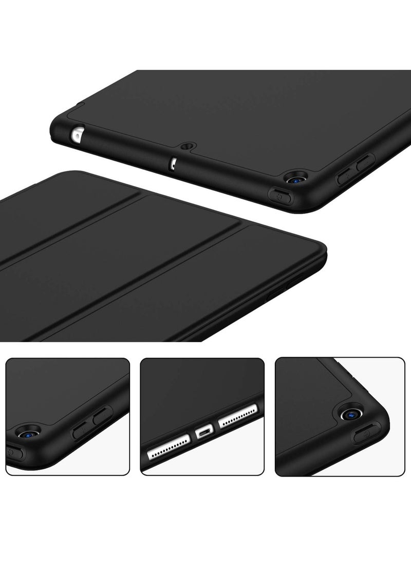iPad 9.7 Case 2018 2017 Model 6th 5th Generation Smart Cover with Pencil Holder and Soft Baby Skin Silicone Back and Full Body Protection Auto Wake Sleep Cover