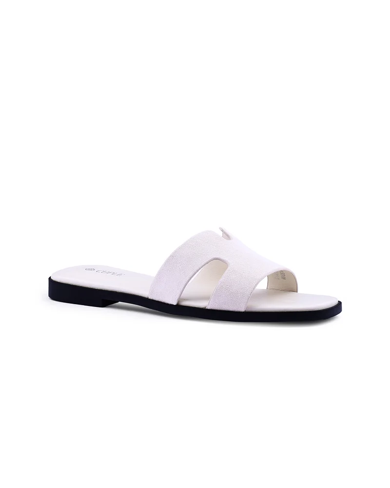 Womens suede flat sandals