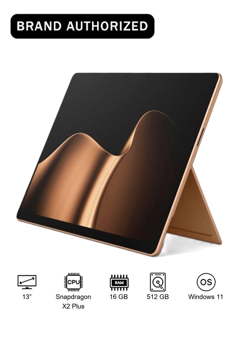 Microsoft Surface Pro Copilot+PC With 13 Inch 120Hz Display, Snapdragon X2 Elite Processor/ 16GB RAM DDR5/ 512GB SSD/ Dune Dune - Image 1