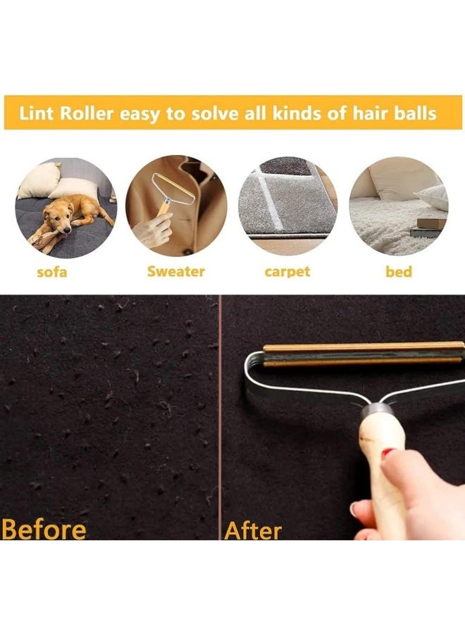 Premify 2  Pieces Pet Hair Remover | Lint Remover On Carpet | Cat Hair Remover | Dog Hair Remover | Reusable Lint Shaver Roller Cleaner, Clothing, Fabric Sofa, Furniture, Car - Image 3