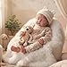 BABESIDE Lifelike Reborn Baby Dolls Girl for Kids Grandkids Aged 3 Years 17 Inch Cute Soft Vinyl Realistic Baby Doll with Complete Accessories ASTM F963 and EN71 Safety Standards - Image 2