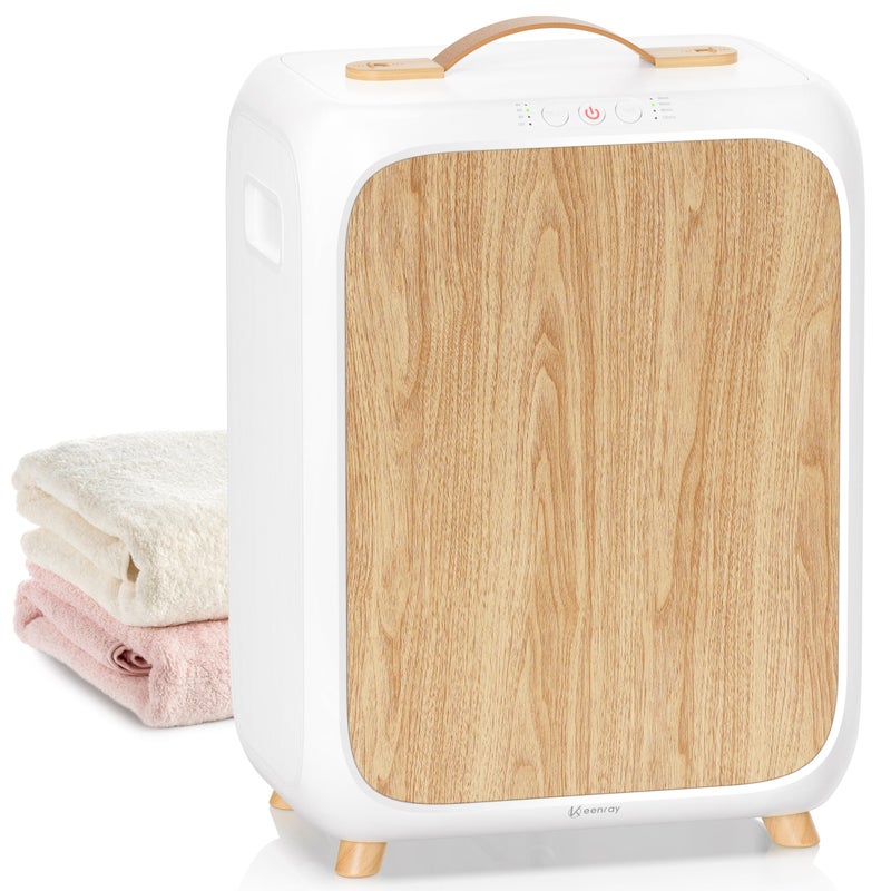 Keenray Towel Warmer Bucket, Luxury Rectangle Towel Warmer for Bathroom with Timer & Delay, Customized Fragrance, Child Lock, Fits 2 Large Towels, Blankets, Bathrobes, Ideal Gift for Him & Her - Image 1
