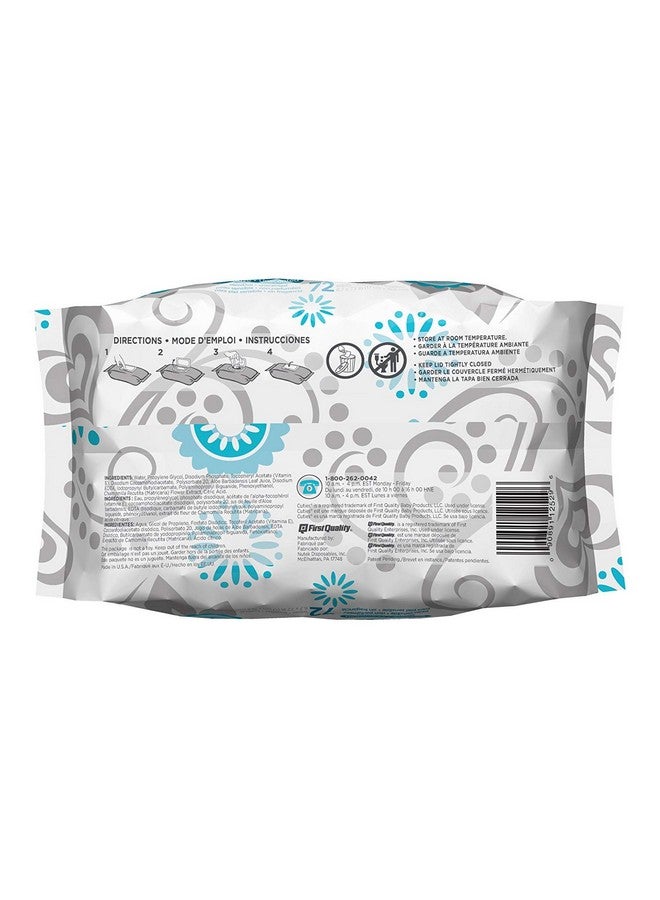 Cuties Premium Baby Wipes, Unscented Sensitive, 72 Count - Image 2