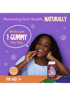 Feel Great 365 Feal Great Fiber Gummies for Kids Digestive Support | Constipation Relief for Kids | Fruity Flavored Chewable Kids Fiber Gummies | Vegetarian Supplements | 60 Day Supply  - Image 4