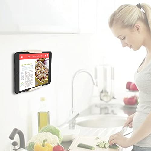 TFY Tablet Wall Mount, Adjustable, Fits 2.7-3.9 Inch and 4.2-7.4 Inch Devices, White - Image 1