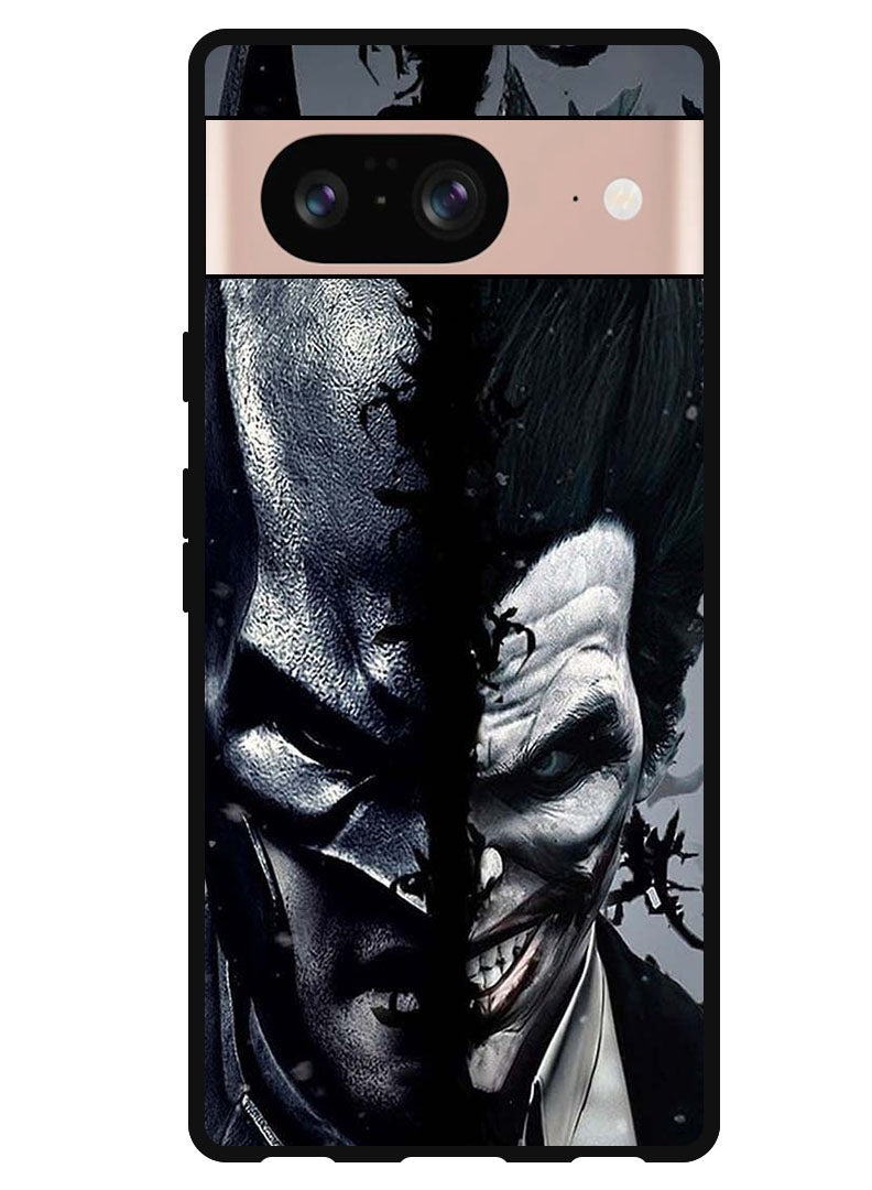 Theodor Protective Case Anti Scratch Shock Proof Bumper Cover For Google Pixel 8 Batman & Joke_r - Image 1