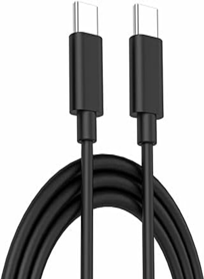 YOA 1 Year Warranty Android Type C to Type C Super Fast Charging Cable, Compatible with Samsung, OPPO, Xiaomi and all Type C Devices, Black