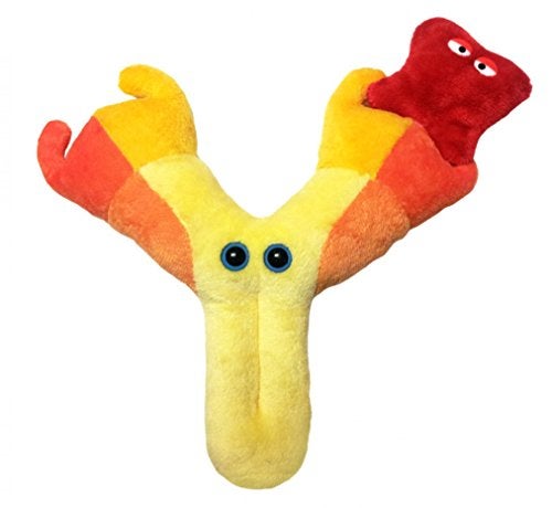 جاينت مايكروبز Giantmicrobes مضاد للأجسام المضادة - تعليمية Get Well Gift Makes Make Science Command تشمل المستضدات القابلة للإزالة وبطاقة المعلومات نظام الهدايا الطبية والبيولوجيا الطبية وعلم الأحياء - Image 2