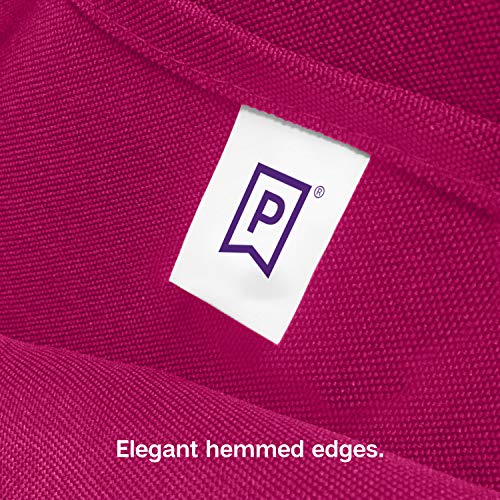 Gee Di Moda Rectangle Tablecloth - 90 x 156 Inch Fuchsia Table Cloth for 8 Foot Table with Floor-Length Drop - Heavy Duty Washable Fabric - 8 Ft Buffet Table, Holiday Party, Wedding & Baby Shower - Image 5