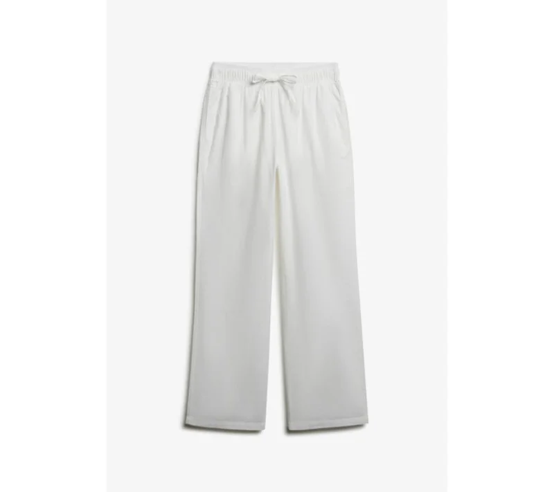 Superdry Cotton Linen Elastic Trousers