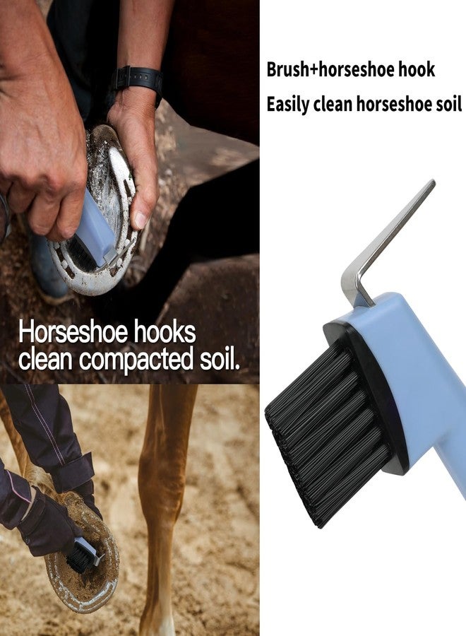  الرسم البياني أعواد تنظيف الخيول من هيستوتري، أعواد تنظيف الخيول مع فرشاة، أداة احترافية للعناية بالخيول، مستلزمات الخيول 2 في 1 - Image 5