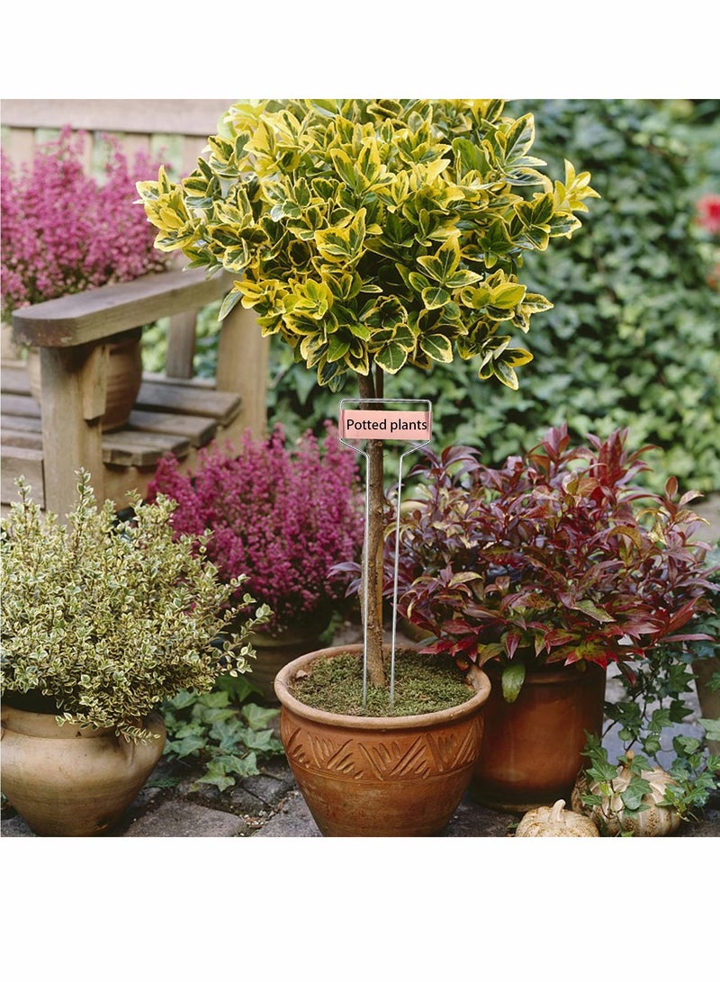 KASTWAVE Metal Plant Label Stakes Copper Metal Plant Tags High Copper Plate Metal Plant Labels Copper Plant Tags with 1 Maker Pen for Flowers Vegetables Seedlings Seed Gardening Markers (20 PCS 10 Inch) - Image 5