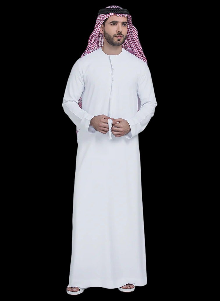 White Emirati Kandora / thobe / dishdashah / jubbah /  - Image 1