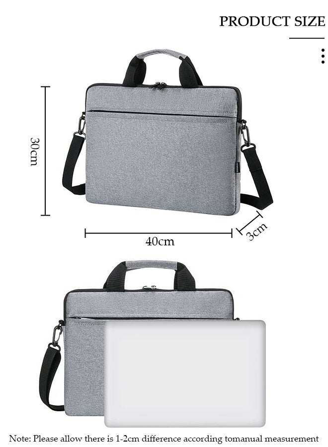 DUNISO حقيبة كمبيوتر محمول مقاس 15.6 بوصة، حقيبة كمبيوتر خفيفة الوزن، حقيبة يد للسفر والأعمال، حقيبة كتف مقاومة للماء للرجال والنساء، مكتب العمل، الكلية، المدرسة - Image 3