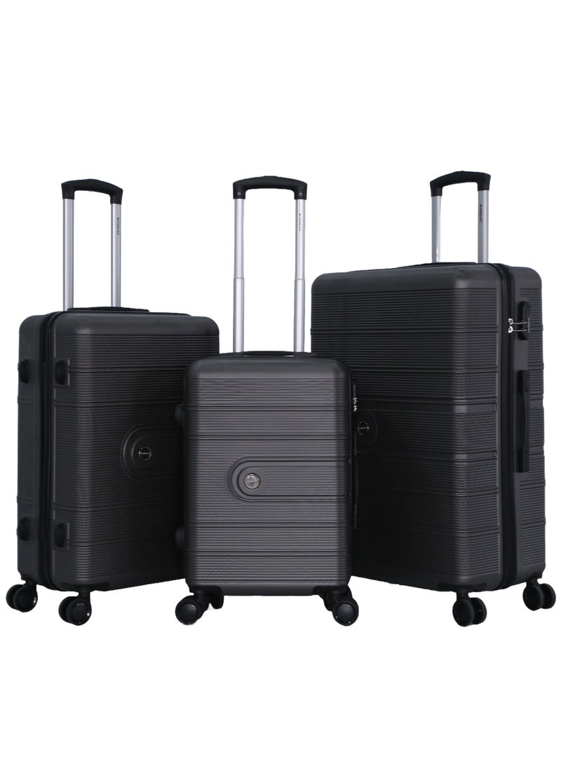 STARLIFE 3 Piece ABS Hard side Trolley Luggage Set Spinner Wheels with Number Lock  - Image 1