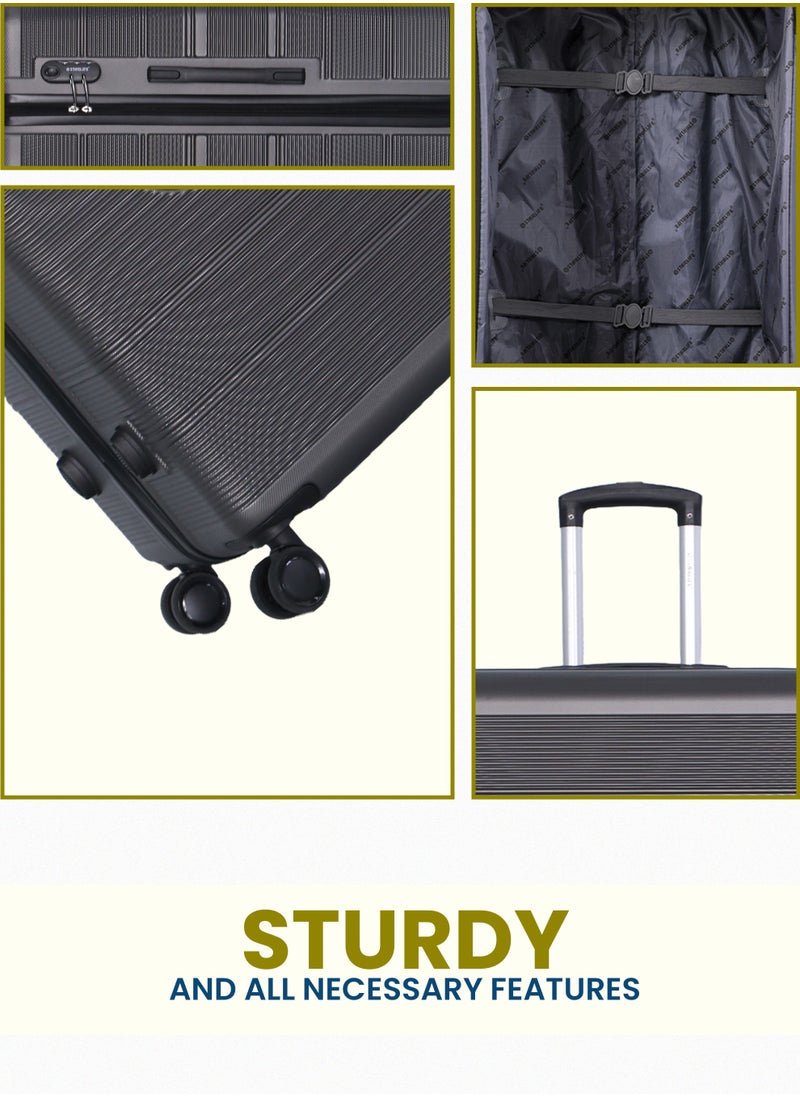 STARLIFE 3 Piece ABS Hard side Trolley Luggage Set Spinner Wheels with Number Lock  - Image 4