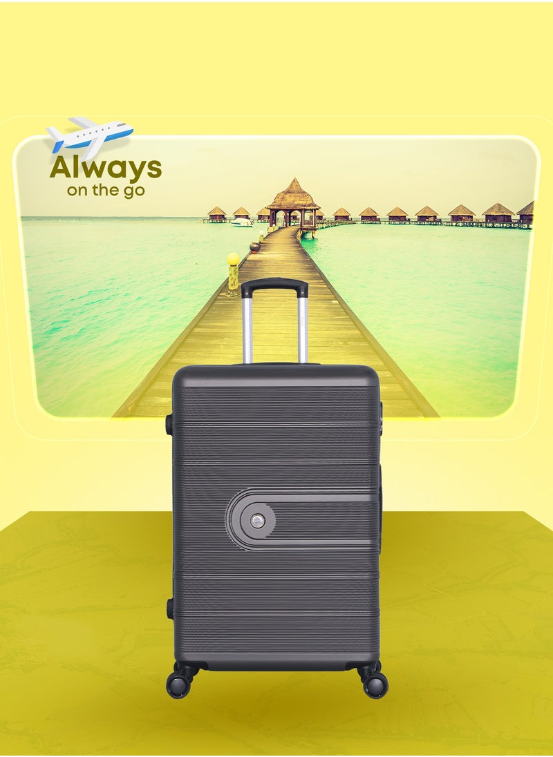 STARLIFE - 3 Piece ABS Hard side Trolley Luggage Set Spinner Wheels with Number Lock - Image 1