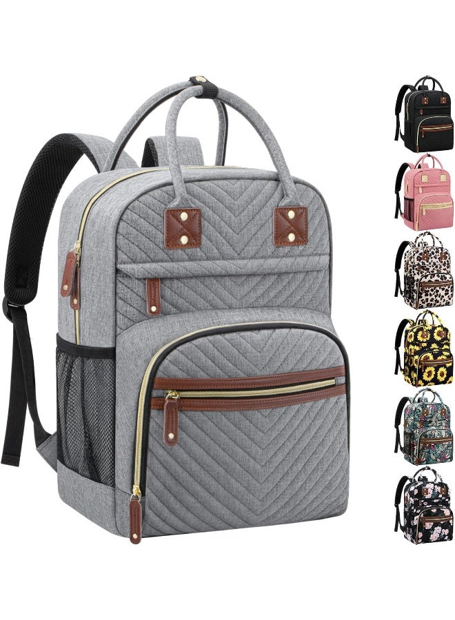 Tenot Diaper Bag Backpack Tote with Insulated Pockets for Men Baby Boys Girls Newborn Unisex Tactical Large Capacity, Multifunctional Waterproof Grey - Image 1