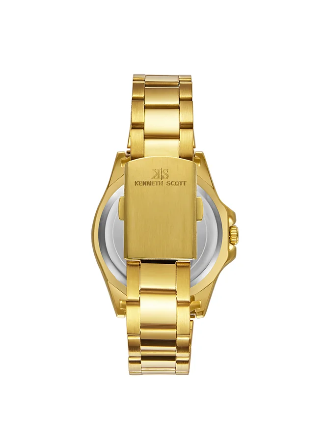 كينيث سكوت Kenneth Scott Men's Champagne Dial Analog Watch - K23027-GBGC