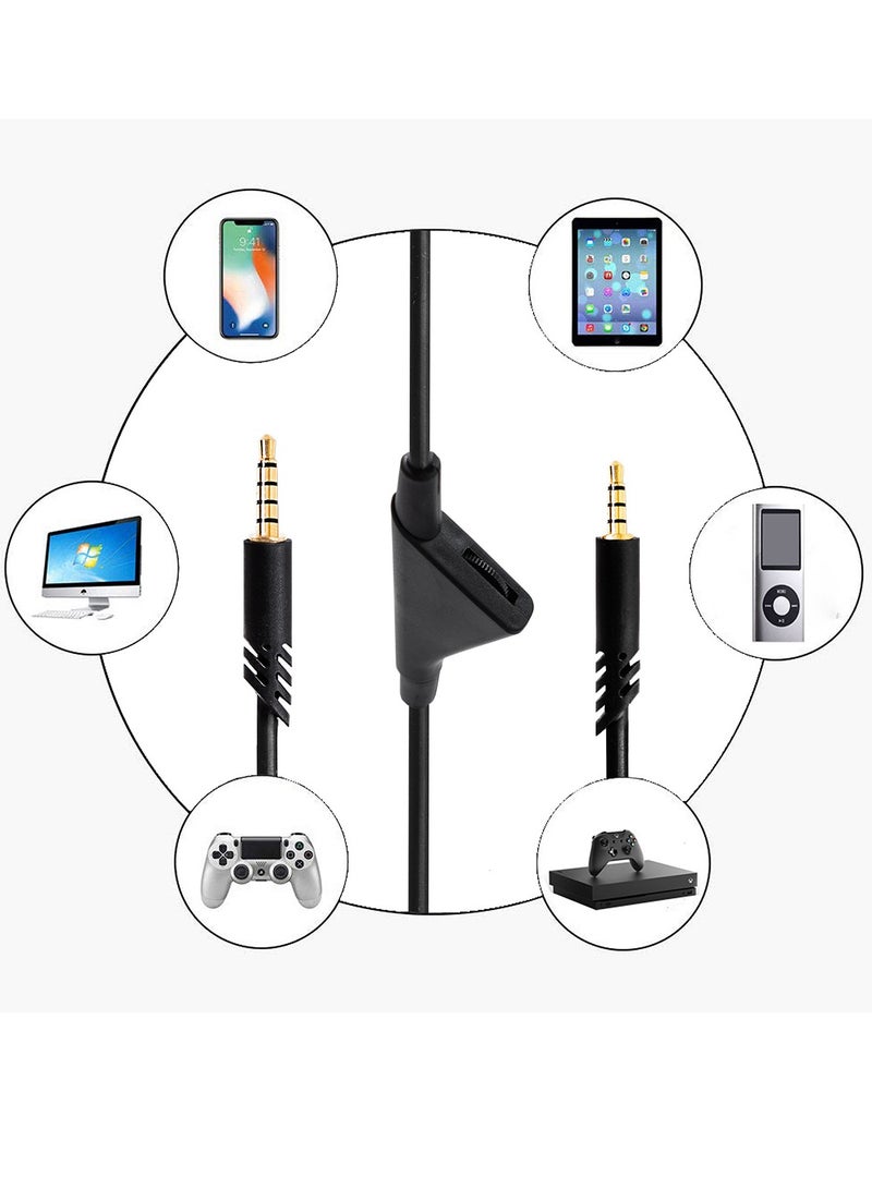 KASTWAVE Cable Adapter for Logitech Astro A10 Gaming Headset Cable Replacement with Volume Control Also for A40/ A40TR Gaming Headset and for Xbox One/ PS4 Controller Long 2.0 M - Image 5