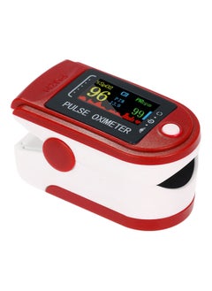 Digital Fingertip Pulse Oximeter OLED Display Blood Oxygen Sensor Saturation Mini SpO2 Monitor PR Rate Measurement Meter for Nursing Home Sports Lover Red
