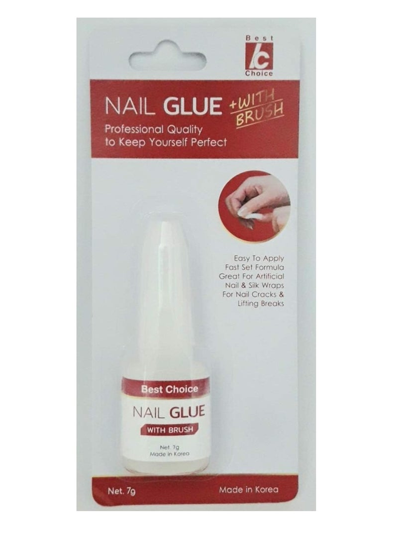 Best Choice Korean Nail Glue with Brush 10g - Image 2