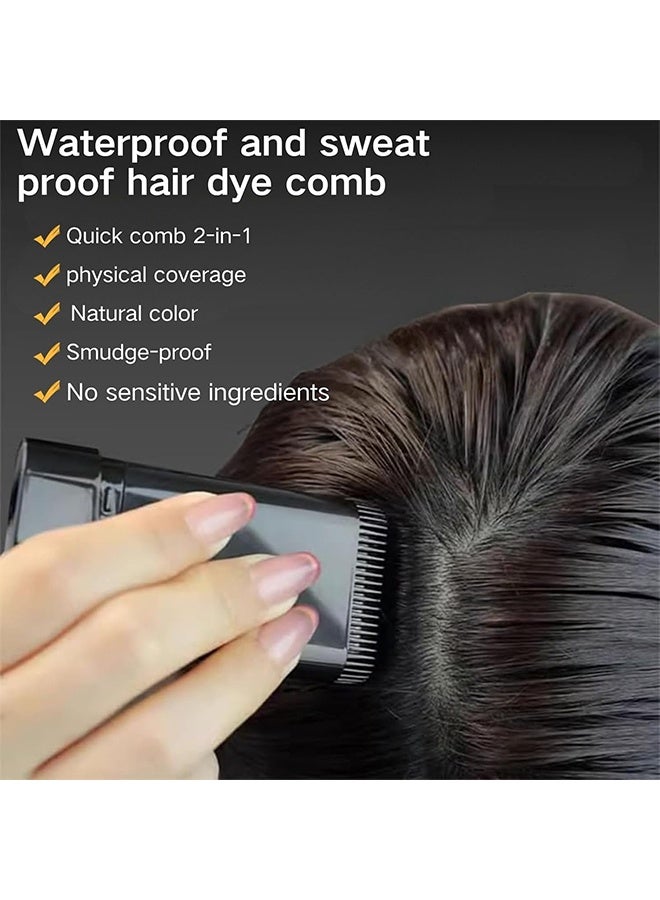 ميديان عصا صبغة الشعر المحمولة 20g - تغطية رمادية مؤقتة يمكن التخلص منها مصنع عصا تصفيف الشعر الآمنة ، التلوين بسرعة دون إلحاق الضرر بلون شعر فروة الرأس ، طويلة الأمد (01 # أسود) - Image 4