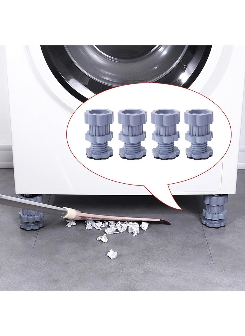 DD RETAILS DD Retails Washing Machine Vibration Pads Anti Vibration Pads for Washing Machine Support Height Adjustment Feet Adjustable Dryer Shock Noise Cancelling Pads Washing Machine Pads  - Image 4