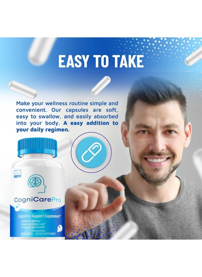 LIVORKA - (3 Pack) Cognicare Pro Capsules, Cognicare Pro, Cognicare Pro Pills, Cognicare Pro Advanced Formula, Cognicare Pro Vitamins, Cognicare Pro Formula 180 Capsules for 3 Months - Image 1