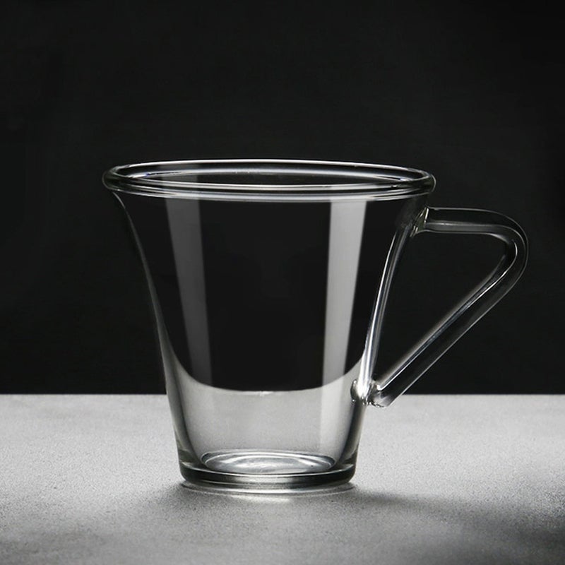 Transparent Espresso Cup Practical Water Mug Glass Coffee Cup with Handle - Image 1