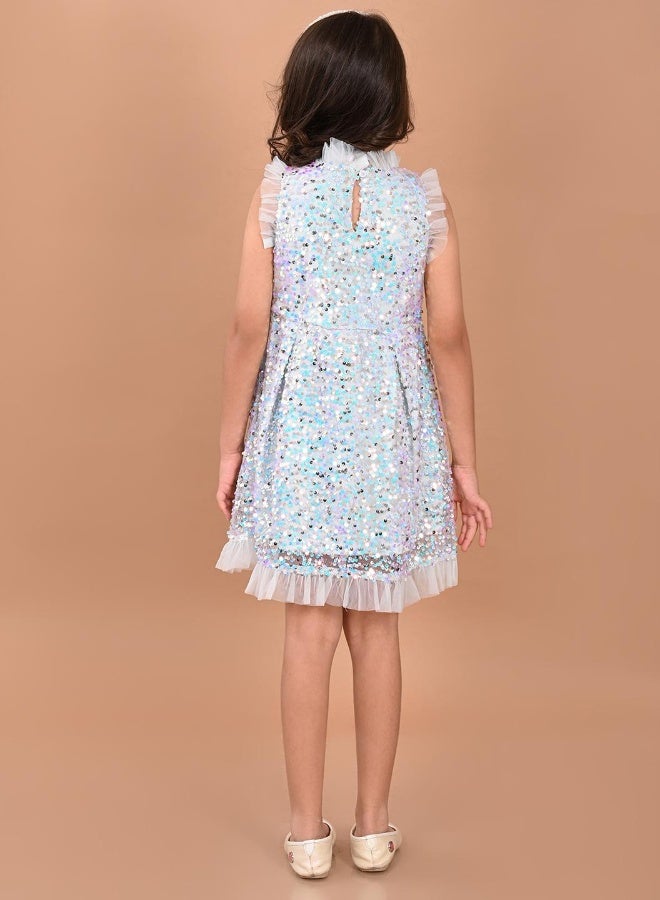 LILPICKS Sequin Ruffle Party Dress - Image 3