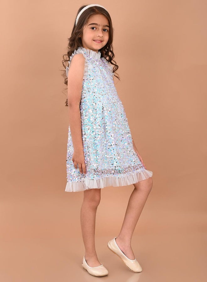 LILPICKS Sequin Ruffle Party Dress - Image 5