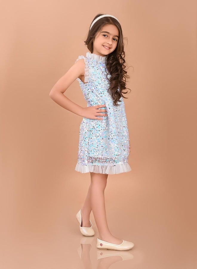 LILPICKS Sequin Ruffle Party Dress - Image 2