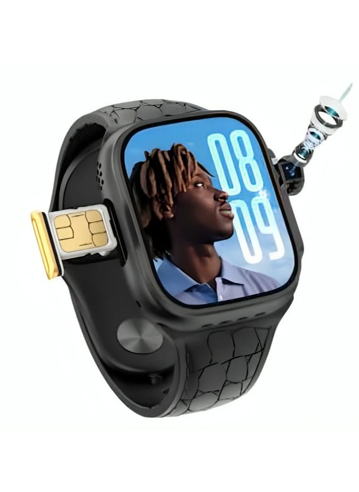 modio Smart Watch ST-13 with 3 Pairs Straps and Support SIM Card Mobile Built-in Iconic Pop-Up Camera Support Google Play and All Apps with Memory 64GB Multicolour  - Image 2