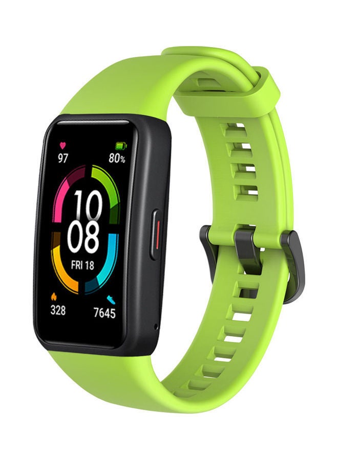 NIBEMINENT Replacement Smartwatch Strap For Honor Band 6 Green - Image 1