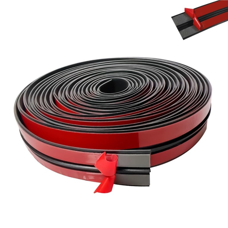 FengleAuto 164Ft T Shape Sunroof Sealing Strip Windshield Rubber Seal Car Weather Stripping Trim for Car Front Rear Windshield MoldingTailgate Adhesive Rubber Seal Strip 30mm - Image 3